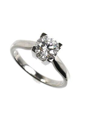 Harry Winston Platinum HW Ring Diamond